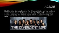 Slides about Action film „Divergent“ 3