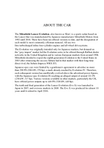 My dream car: Mitshubishi 4