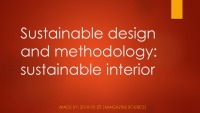 Sustainable design and methodology sustainable interior 1