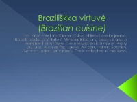 Brazilian cuisine 1