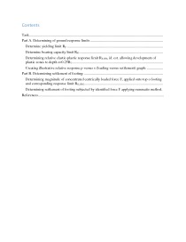 Determining of ground response limits 2