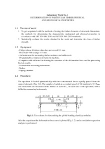 Determination of particular timber physical and mechanical properties 1