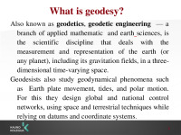 Presentation about Geodesy science 3