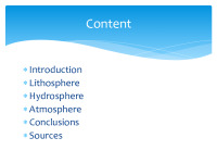 Presentation about Water: Its importance for the Earth and its geospheres 2