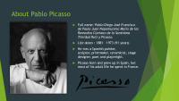 Slides on Pablo Picasso 2