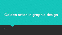 Golden Ratio in Graphic design 1