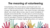 Presentation about Volunteering 3