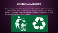 Presentation about Waste management 2