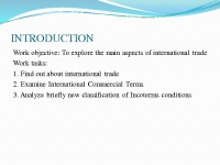 International trade project 2