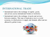 International trade project 3