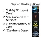 Stephen Hawking presentation 3