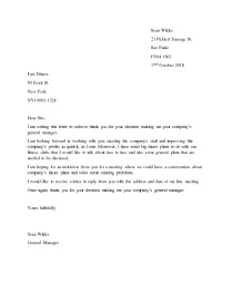 Official english letter about company’s general manager 1