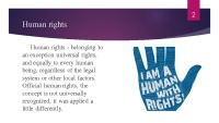 Presentation about Human rights 2