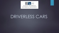 Presentation about Driverless cars 1