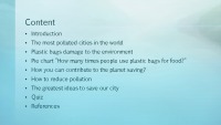 How to reduce pollution in the world? presentation 2