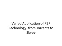 Varied Application of P2P Technology presentation 1