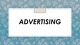 Presentation about Types of advertising