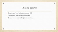 Presentation about Theatre 3