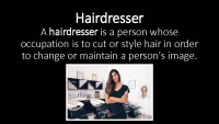 Presentation about Hairdresser profession 2