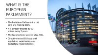 Presentation about European Parliament 3