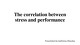 The correlation between stress and performance presentation