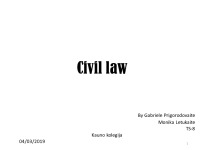 Civil law presentation 1