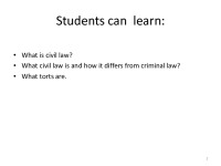 Civil law presentation 2