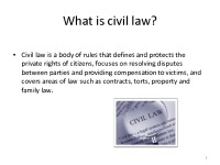 Civil law presentation 3