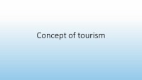 Concept of tourism presentation 1