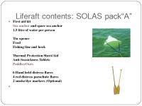 Presentation about Life Saving Equipment 21