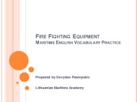 Presentation about Fire fighting Equipment 1