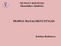 People managment styles 1