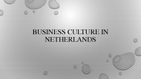 Bussines culture in Netherlands presentation 1