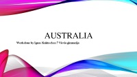 Presentation about Australia 1