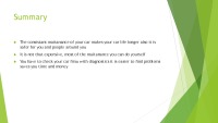 Presentation about Automobile maintenance 22
