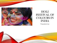 Presentation about Holi festival 1