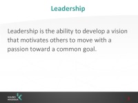 Slides about Leadership 3