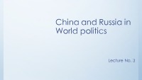 China and Russia in World politics 1