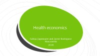 Health economics project evaluation 1