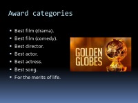 „Golden Globe“ Awards presentation 3