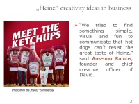 „Heinz“ creativity ideas in business 3