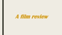 A film review 1