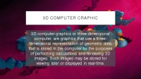 Slides about 3D computer graphics 2