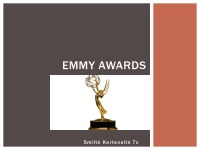 Slides about Emmy awards 1