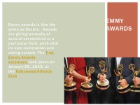 Slides about Emmy awards 2