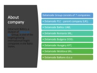 Presentation about logistics company Delamode Baltics 3