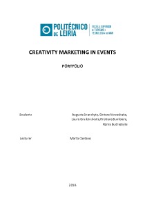 Creativity marketing in events 1