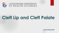 Cleft lip and cleft palate 1