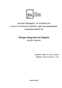 Refugee integration in Belgium 1