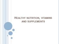 Healthy nutrition, vitamins and supplements 1